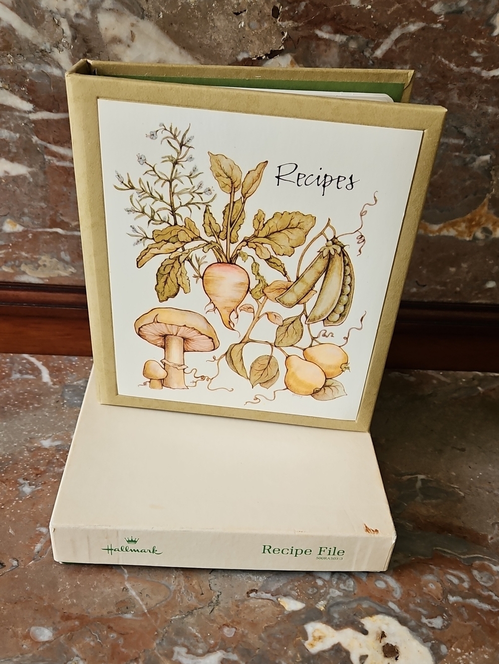 Vintage MCM Hallmark Recipes Binder USA